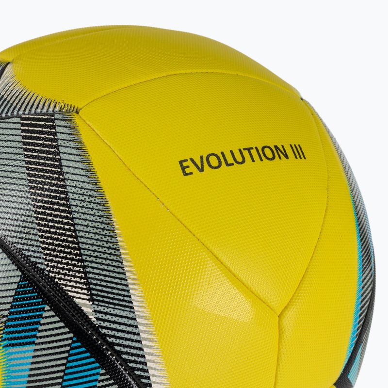 Futbalová lopta Joma Evolution III žltá/čierna/modrá veľkosť 5 4