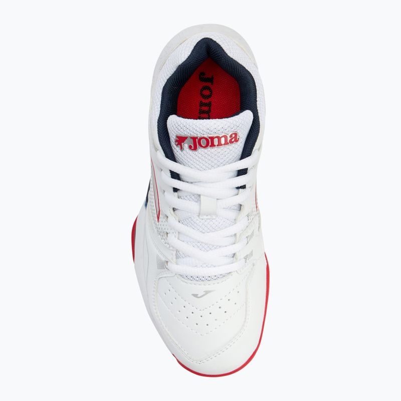 Detská tenisová obuv Joma Master 1000 JR C white/red 5