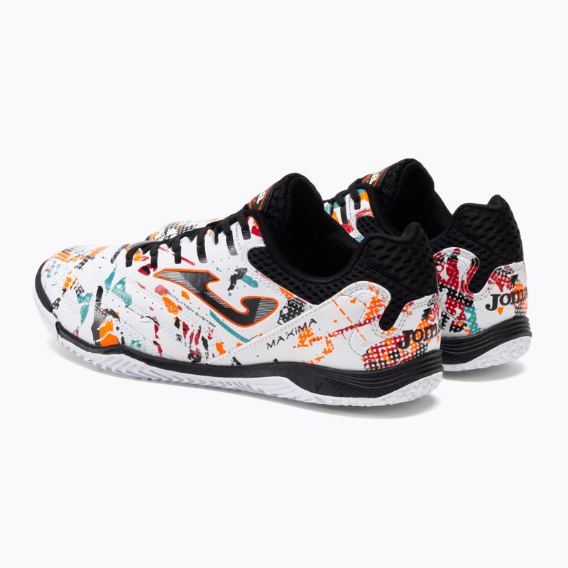 Pánske kopačky Joma Maxima IN white/orange/red 4