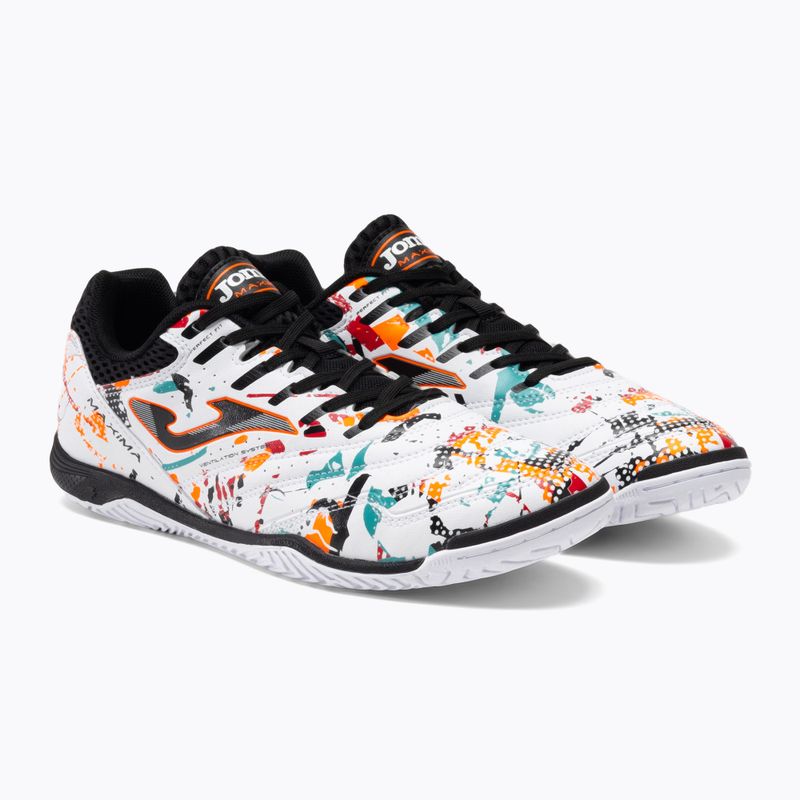 Pánske kopačky Joma Maxima IN white/orange/red 5