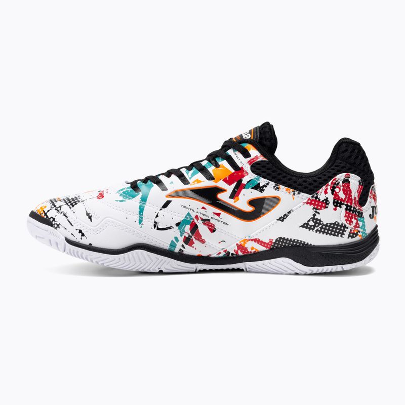 Pánske kopačky Joma Maxima IN white/orange/red 3