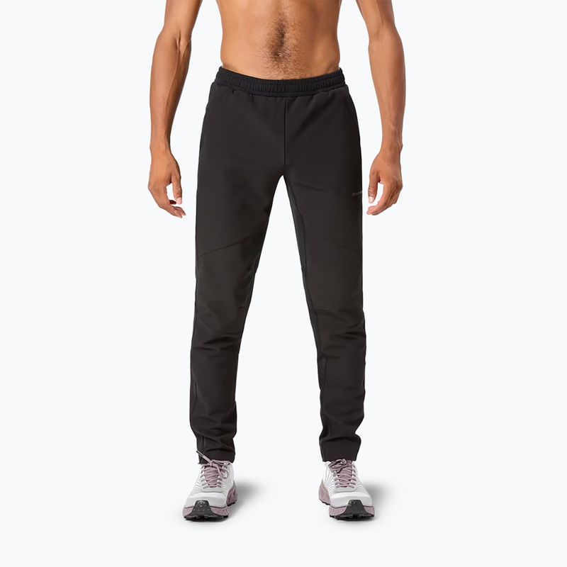 Pánske bežecké nohavice NNormal Active Warm svart/black