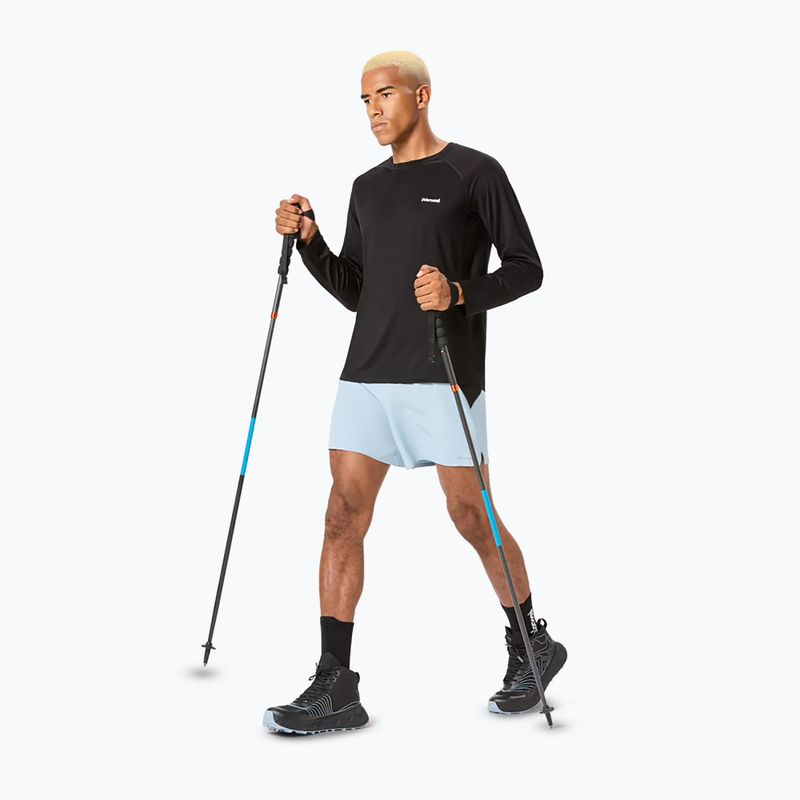 Pánske bežecké tričko NNormal Merino s dlhým rukávom black 2
