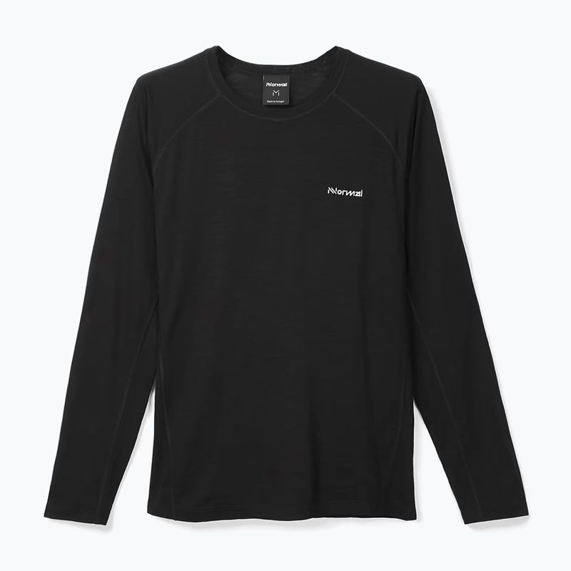 Pánske bežecké tričko NNormal Merino s dlhým rukávom black 5
