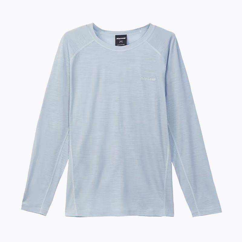 Pánske bežecké tričko s dlhým rukávom NNormal Merino blue 5