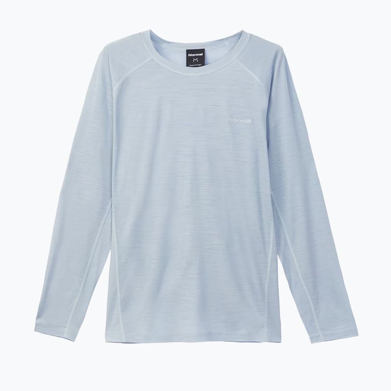 Dámske bežecké tričko s dlhým rukávom NNormal Merino blue 5