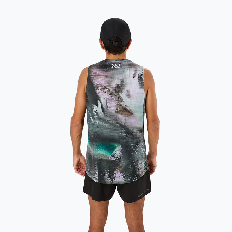 Pánske bežecké tričko NNormal Race Tank multicolor 4