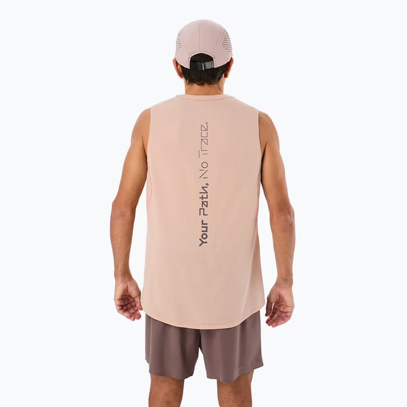 Pánske bežecké tričko NNormal Race Tank dusty pink 2