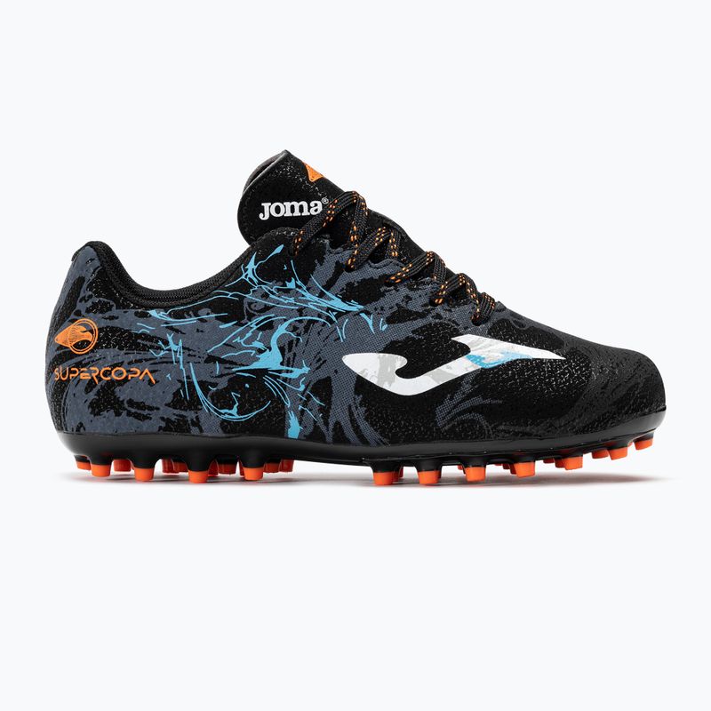 Detské kopačky Joma Super Copa Jr AG black/turquoise 2