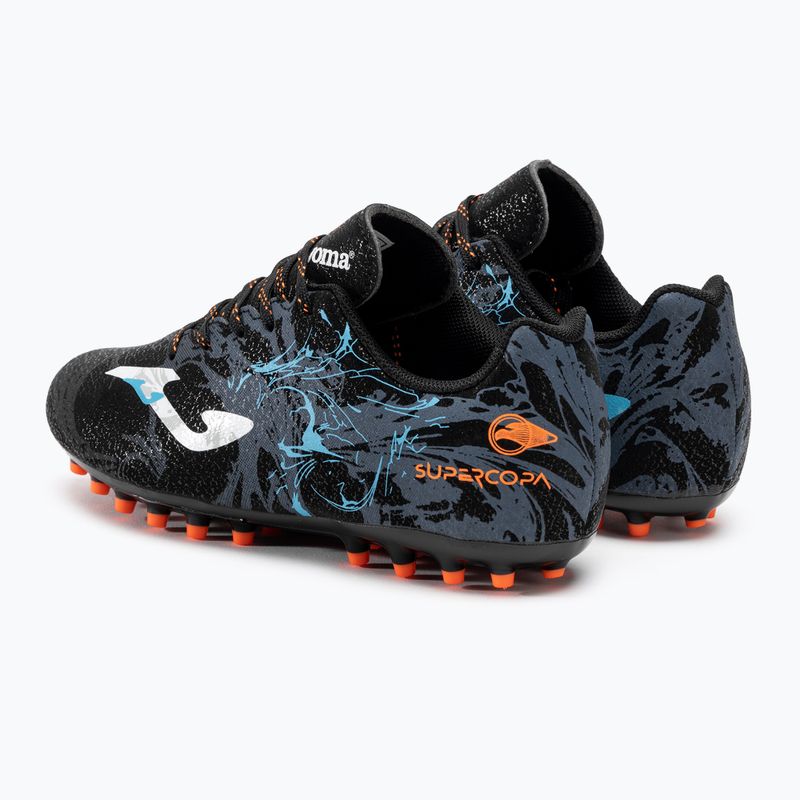 Detské kopačky Joma Super Copa Jr AG black/turquoise 3