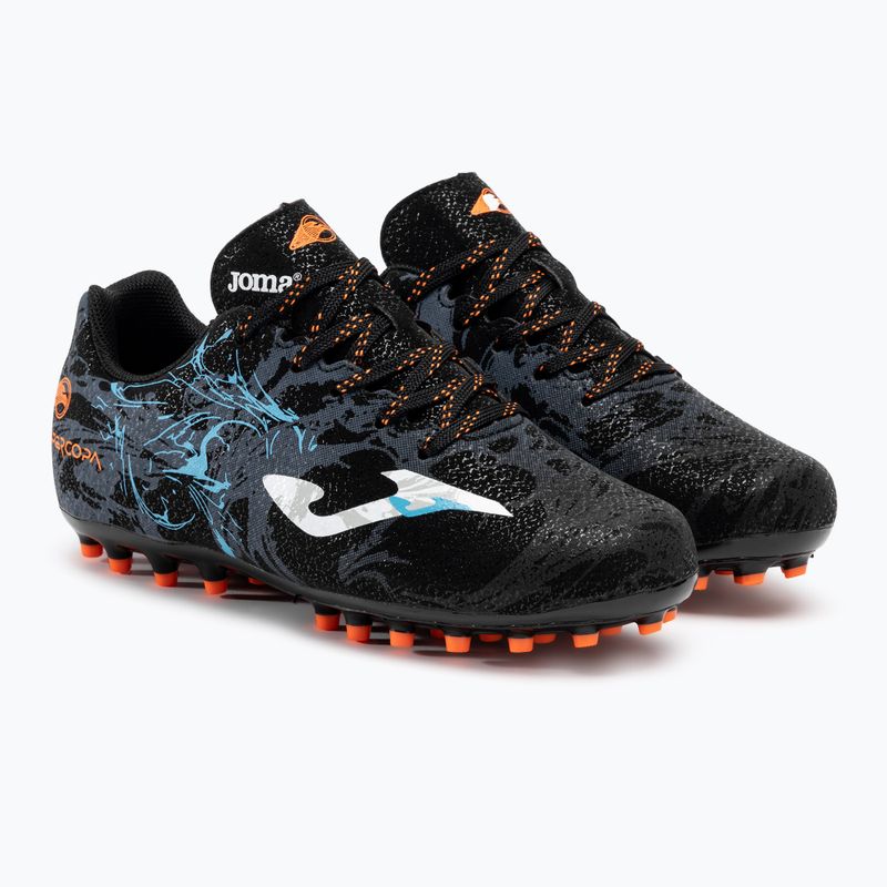 Detské kopačky Joma Super Copa Jr AG black/turquoise 4