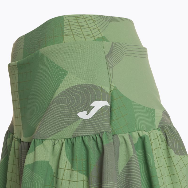 Tenisová sukňa Joma Challenge Zelená  3
