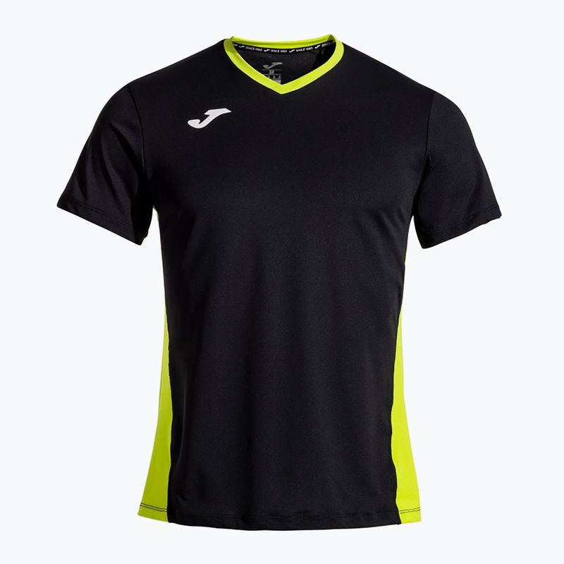Pánske tenisové tričko Joma Court black/green