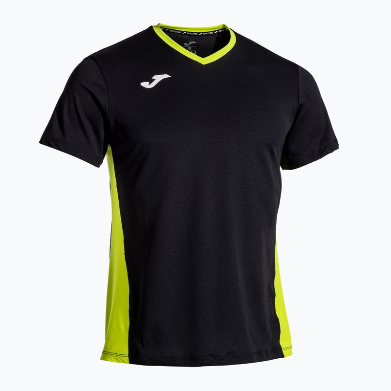 Pánske tenisové tričko Joma Court black/green 2