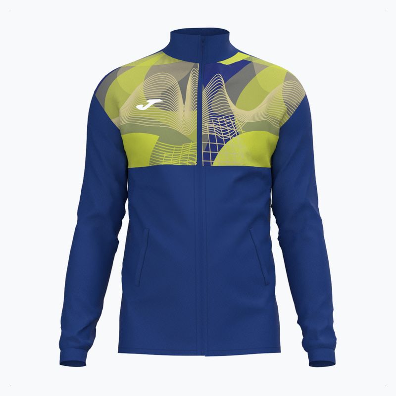 Pánska tenisová mikina Joma Court Full Zip blue