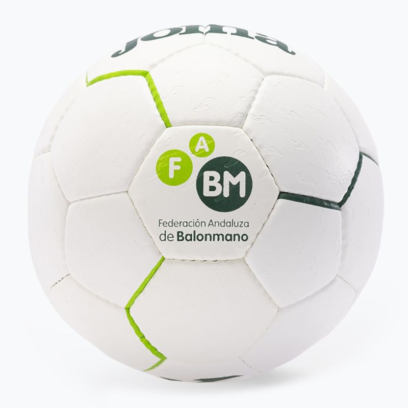 Joma Fed Balonmano Andaluza futbalová lopta biela/zelená 3