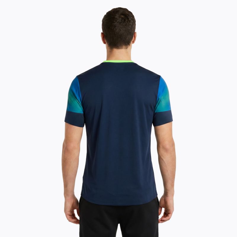 Pánske bežecké tričko Joma Elite XI navy/fluor green 2