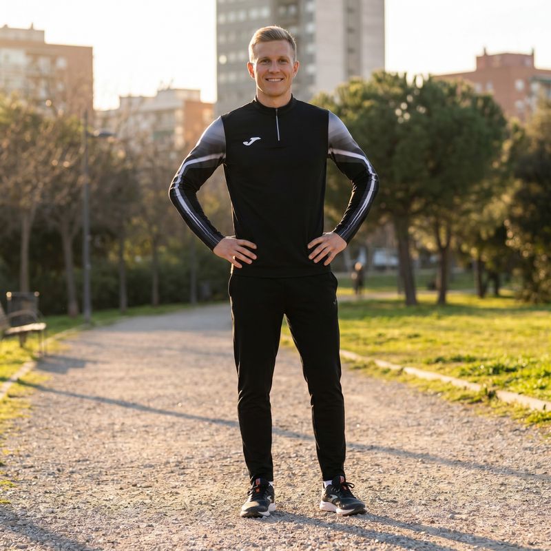 Pánska bežecká mikina Joma Elite XI black/anthracite 8