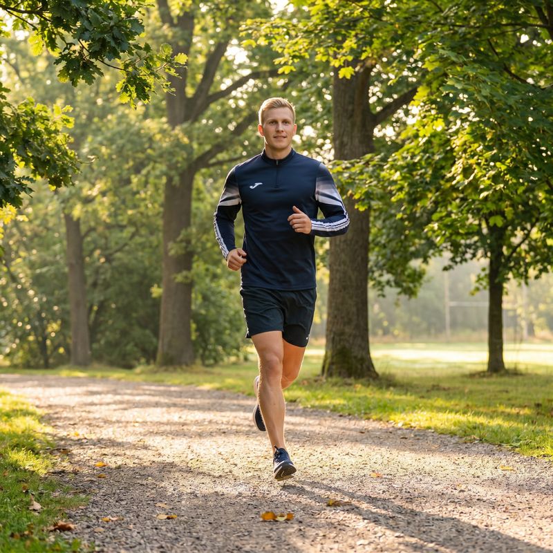 Pánska bežecká mikina Joma Elite XI navy/white 9