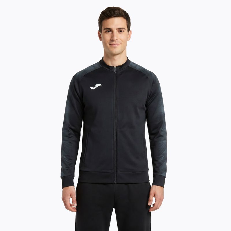 Pánska bežecká mikina Joma Elite XI Full Zip black/anthracite