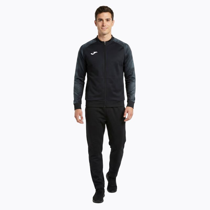 Pánska bežecká mikina Joma Elite XI Full Zip black/anthracite 2
