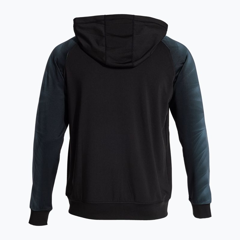 Pánska bežecká mikina Joma Elite XI Hoodie black/anthracite 3