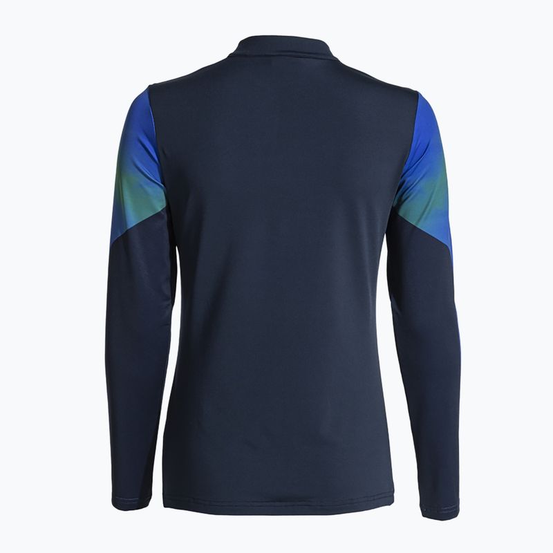 Dámska bežecká mikina Joma Elite XI navy/fluor green 2