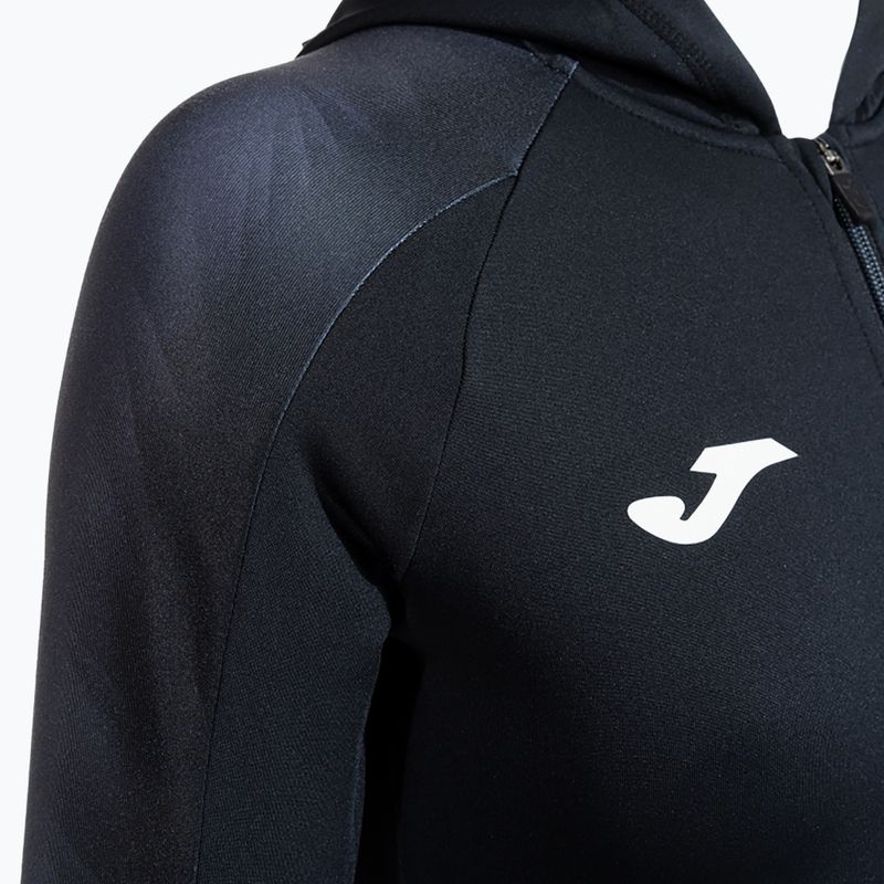 Dámska bežecká mikina Joma Elite XI Hoodie black/anthracite 5