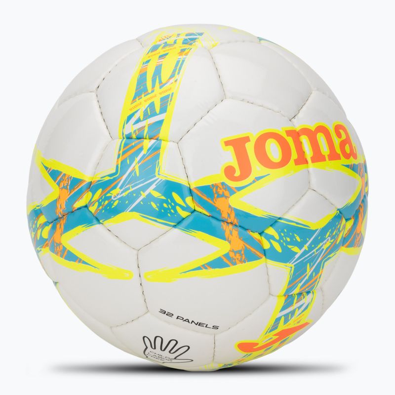 Futbalová lopta Joma Dali III flour turquoise/flour coral veľkosť  3 2