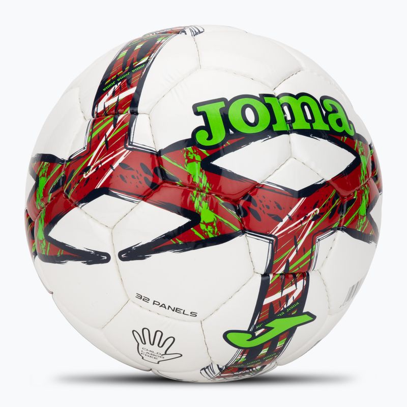 Futbalová lopta Joma Dali III red/fluor green veľkosť 5 2