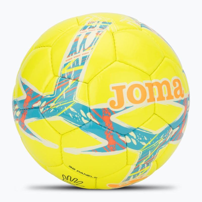 Futbalová lopta Joma Dali III žltá/fluor tyrkysová veľkosť 5 2