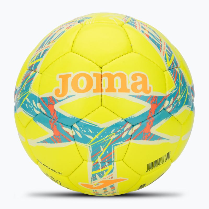 Futbalová lopta Joma Dali III žltá/fluor tyrkysová veľkosť 4