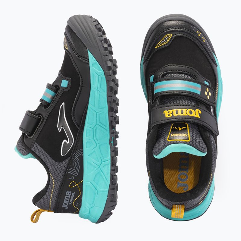 Detská bežecká obuv Joma Adventure black/turquoise 11