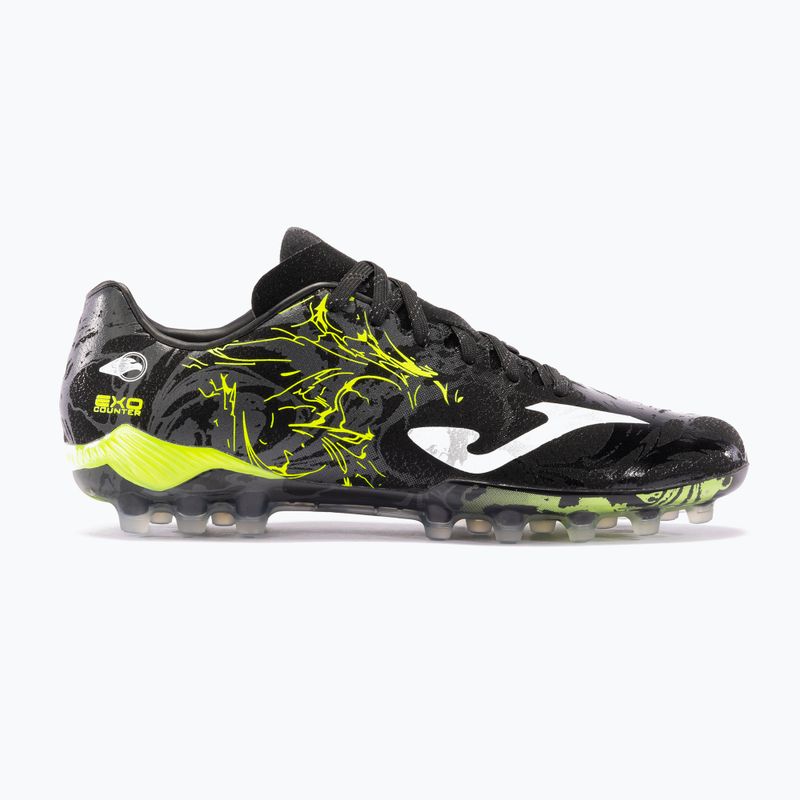 Pánske kopačky Supercopa AG black/lemon fluór 8