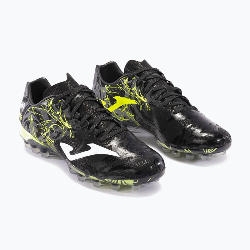 Pánske kopačky Supercopa AG black/lemon fluór 9