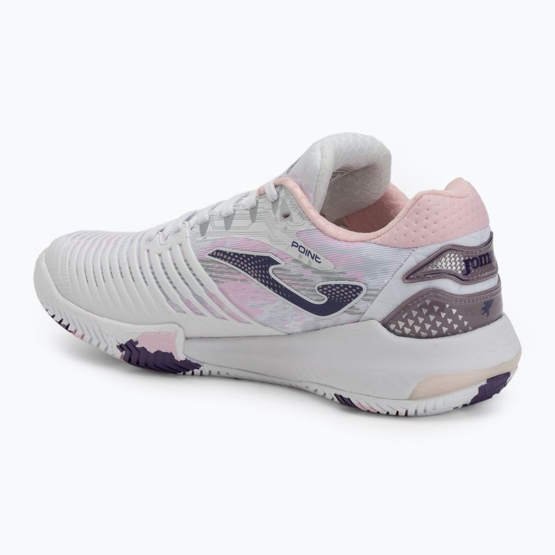 Dámska tenisová obuv Joma Point Lady AC white/pink 3