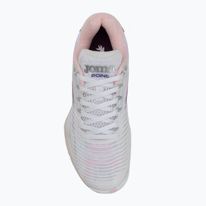 Dámska tenisová obuv Joma Point Lady AC white/pink 5