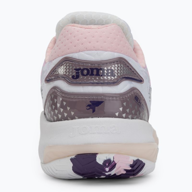 Dámska tenisová obuv Joma Point Lady AC white/pink 6