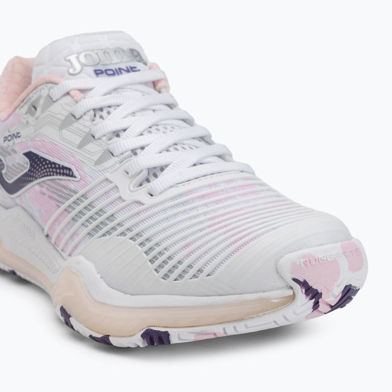 Dámska tenisová obuv Joma Point Lady AC white/pink 7