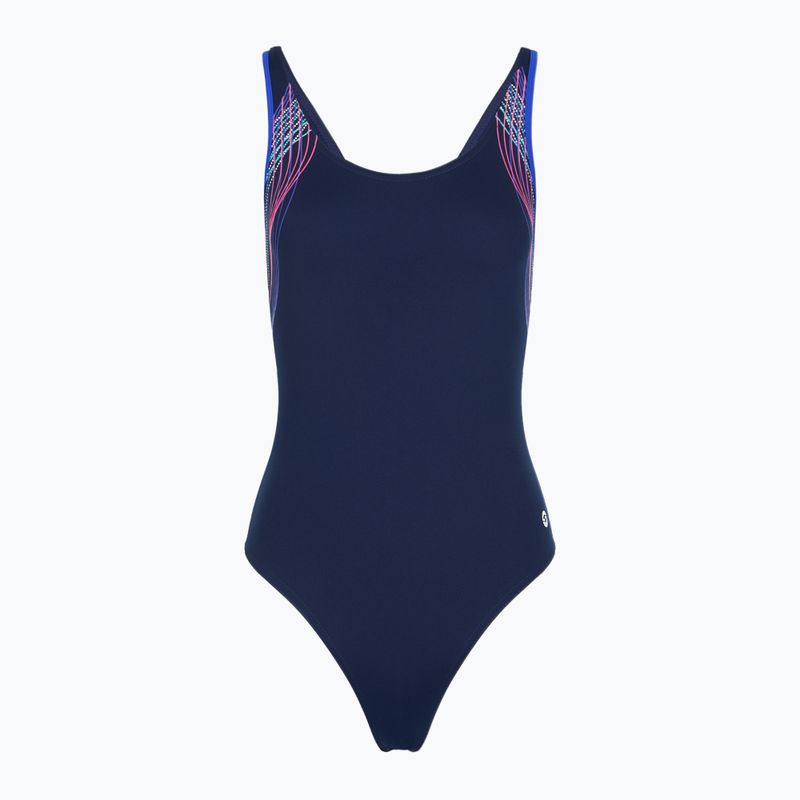 Dámske jednodielne plavky RAS Borneo Casual Back navy