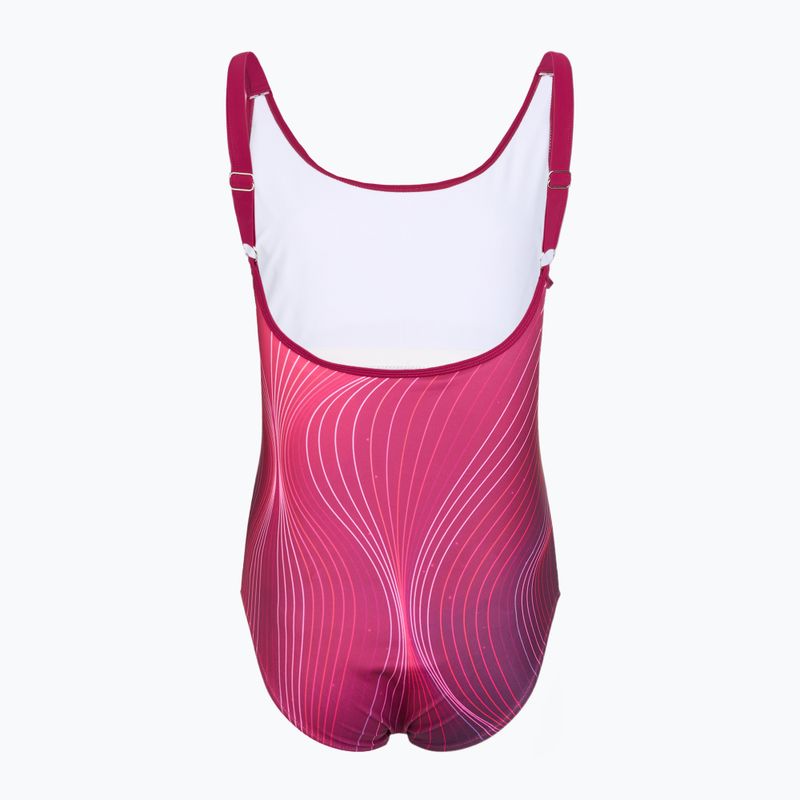 Dámske jednodielne plavky RAS Bera U-Back garnet 2