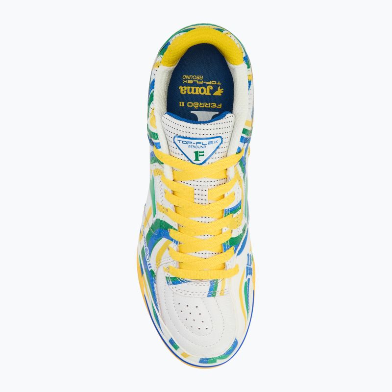 Pánske kopačky Joma Top Flex IN white/green 5