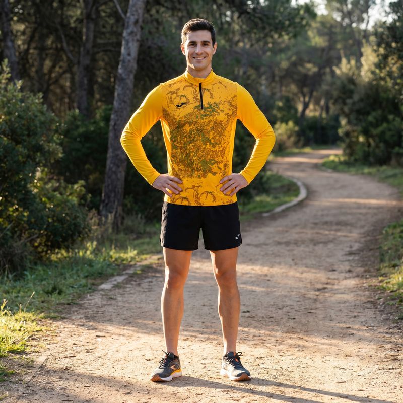 Pánske bežecké tričko s dlhým rukávom Joma R-Nature gold 10
