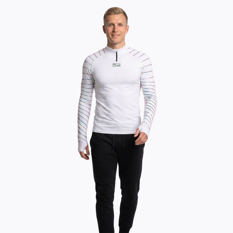 Pánske bežecké tričko s dlhým rukávom Joma R-Night white 2