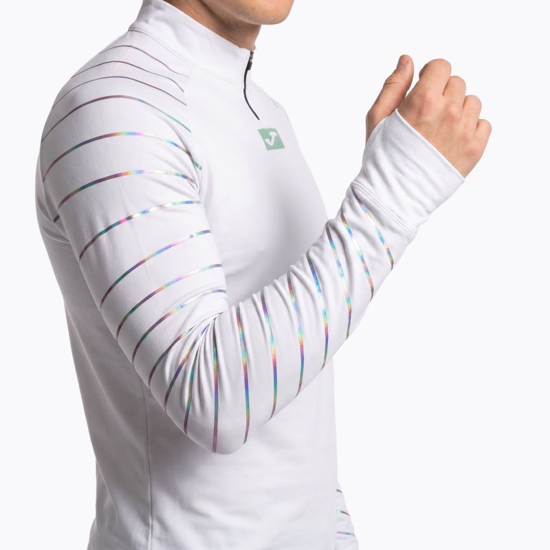 Pánske bežecké tričko s dlhým rukávom Joma R-Night white 4
