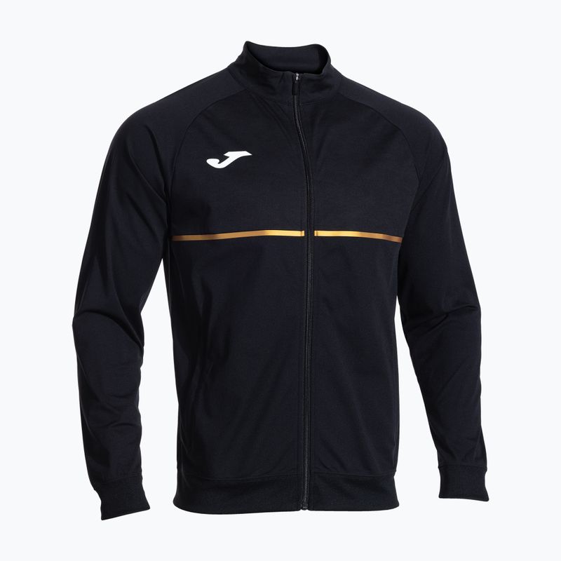 Pánska bežecká mikina Joma Record III Full Zip black