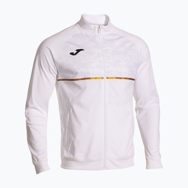 Pánska bežecká mikina Joma Record III Full Zip biela