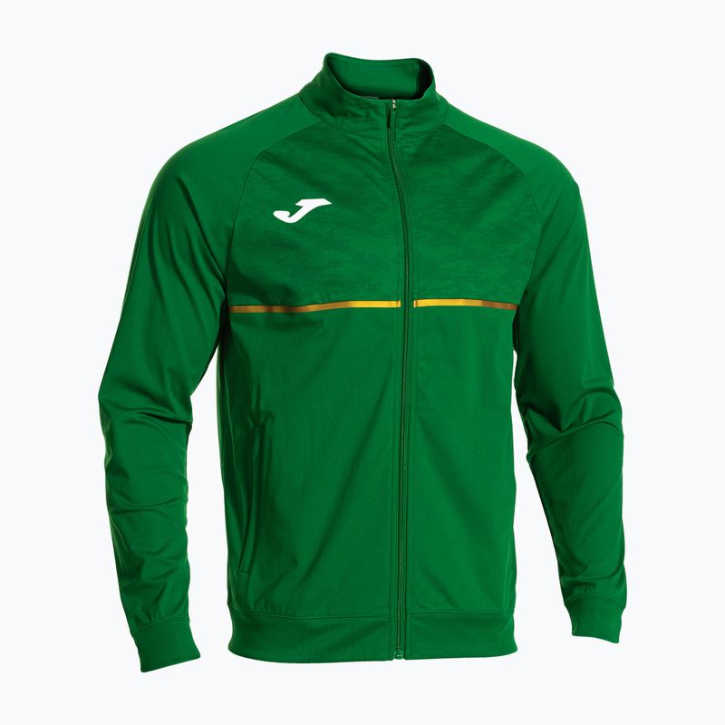 Pánska bežecká mikina Joma Record III Full Zip Green