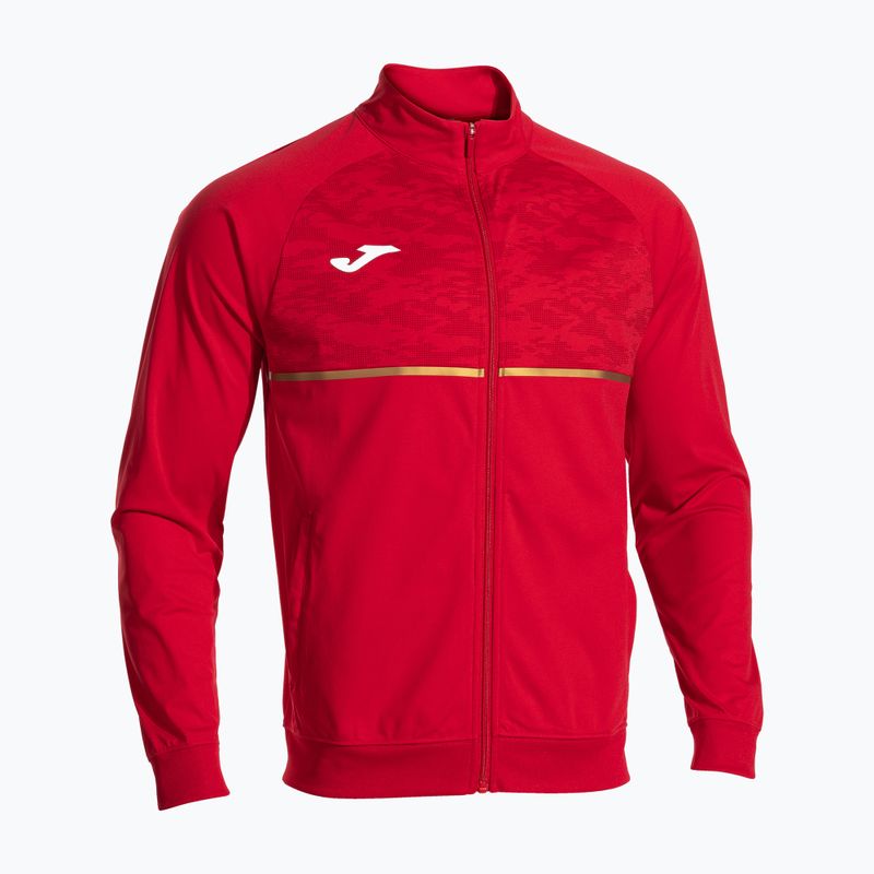 Pánska bežecká mikina Joma Record III Full Zip červená