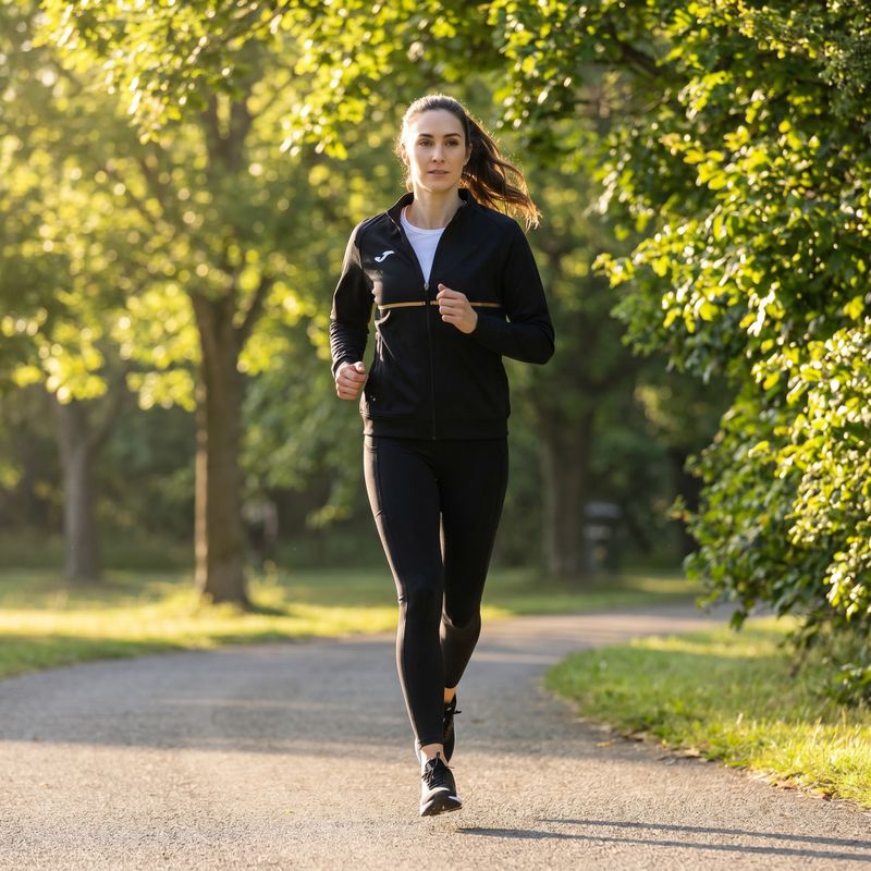Dámska bežecká mikina Joma Record III Full Zip black 6